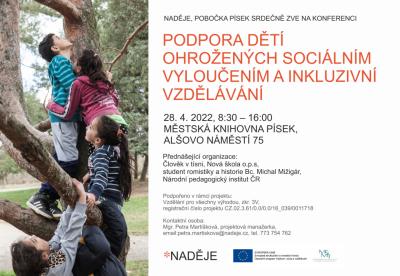 Konference Podpora dětí ohrožených sociálním vyloučením a inkluzivní vzdělávání 