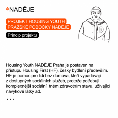 Housing Youth pražské pobočky NADĚJE: Princip projektu