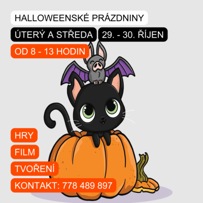 HALLOWEENSKÉ PODZIMNÍ PRÁZDNINY V KLUBU